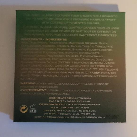 Juvia's Place The Rebel Army Eyeshadow Palette - Picture 5 of 5